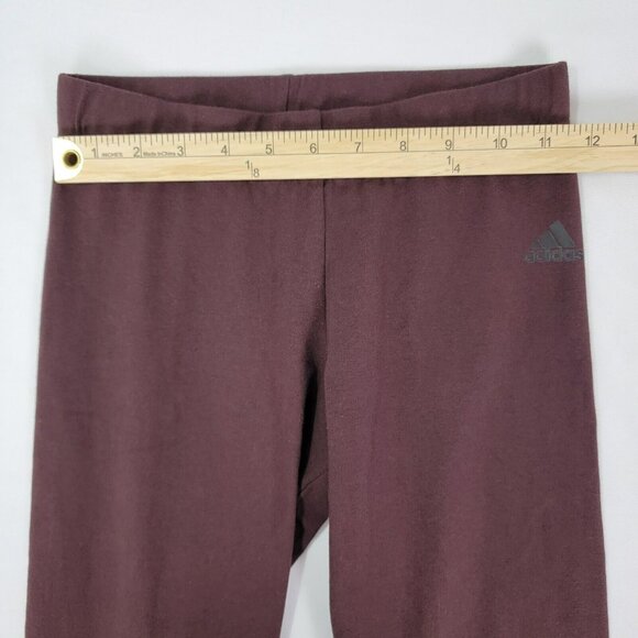 Adidas W Cho Legging DX 1243 Womens Size XS pants stretch "Night Red" wine NEW - Picture 6 of 8